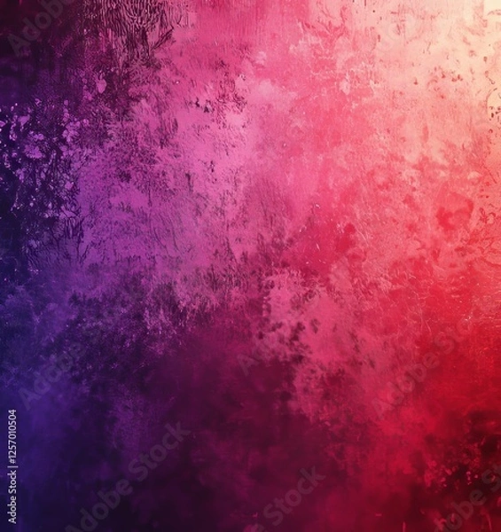 Obraz Abstract Red-Violet Gradient with a Grainy Texture, Generative AI