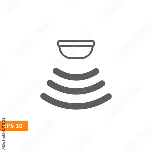 Fototapeta Sensor waves signal icon
