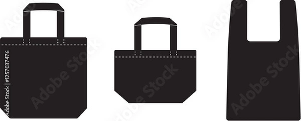 Obraz トートバッグ黒