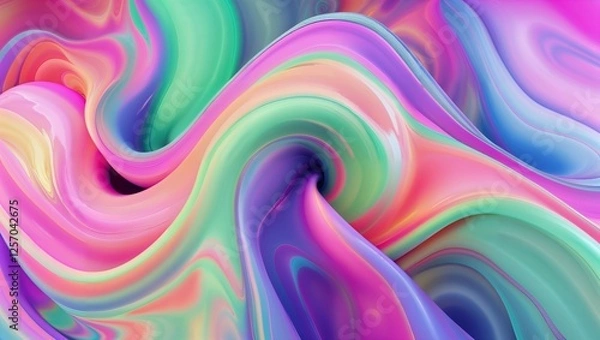 Fototapeta Abstract Colorful Swirls Background