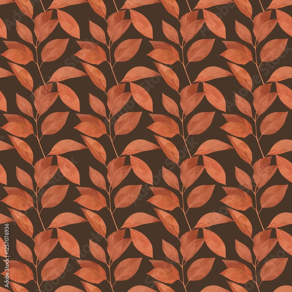 Obraz autumn leaves seamless pattern