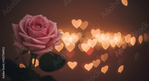 Obraz rose and candles