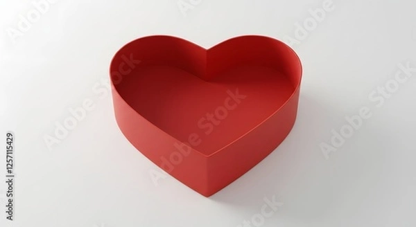 Obraz red paper heart