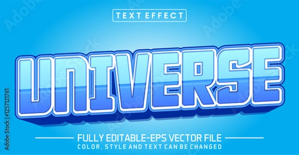 Obraz Universe font Text effect editable