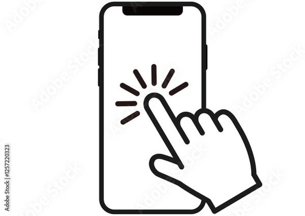 Obraz クリック,チェック,タッチ,スマホ,スマートフォン,指,手,操作,アイコン,シンプル,フラット,透過,黒,モノクロ,白背景,確認,携帯電話,アプリ,タップ,イラスト,検索,人差し指,sns,指さし,ビジネス,記号,電話,携帯,画面,ネット,フリック,調べる,調査,回答,記入,書く,デザイン,アンケート,解答,仕事,スライド,スワイプ,マーク,入力,承認,ポイント,選ぶ,決定,絵文字