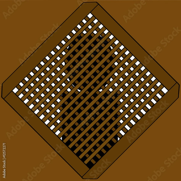 Obraz Confession booth window