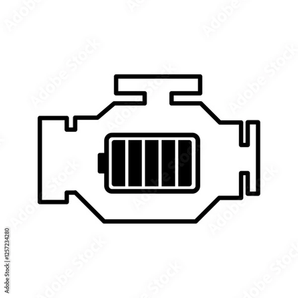 Fototapeta Hybrid Engine Icon