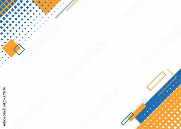 Obraz Blue and orange background design