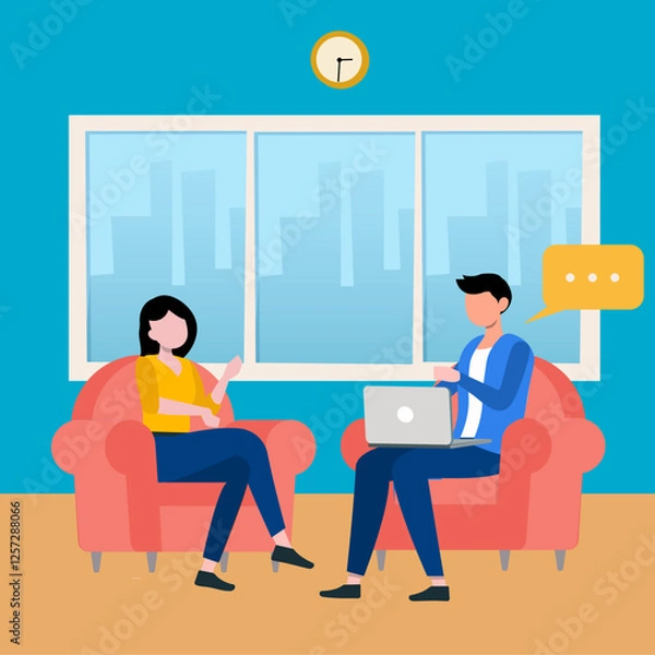 Fototapeta Interview 