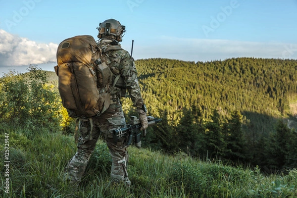 Obraz strażnik w górach