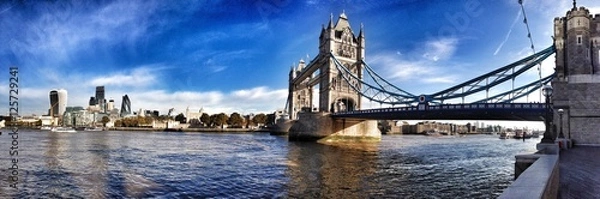 Obraz panorama londynu tower bridge