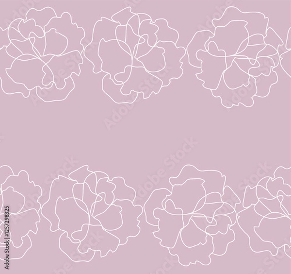 Obraz バラの花びらのグリーティングカード　文字入れスペースつき_オールドローズ