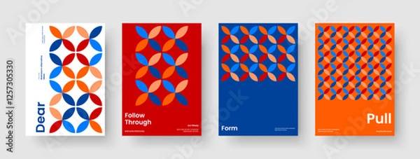 Fototapeta Abstract Poster Design. Modern Brochure Layout. Isolated Report Template. Banner. Flyer. Book Cover. Business Presentation. Background. Handbill. Newsletter. Portfolio. Advertising. Pamphlet