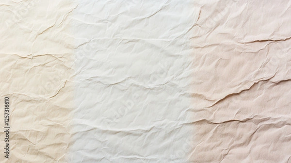 Obraz Crinkled fabric, pastel ombre texture background