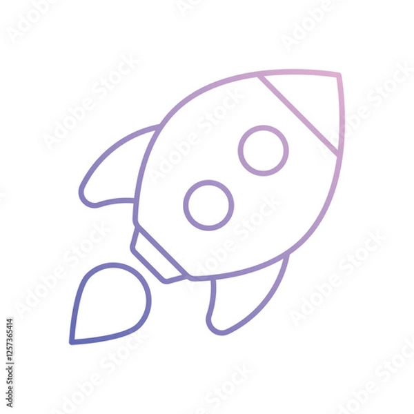 Fototapeta Start Up vector icon