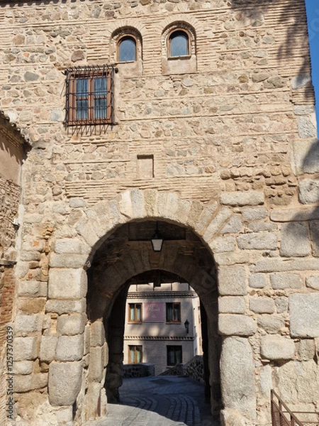 Obraz Typical streets of the old town of Toledo