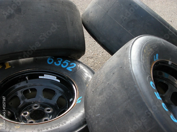 Obraz race car tires