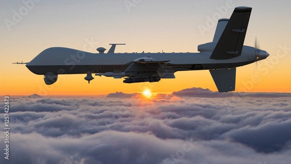 Obraz MQ-9 Reaper unmanned combat aircraft on mission