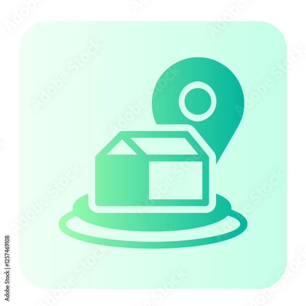 Fototapeta Address  gradient icon