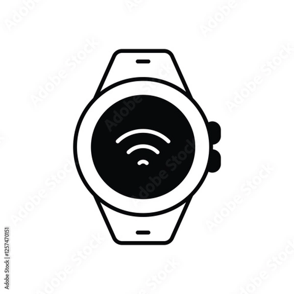 Fototapeta Smart wearable device vector icon