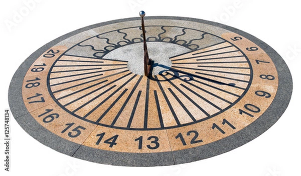 Obraz sundial isolated on white