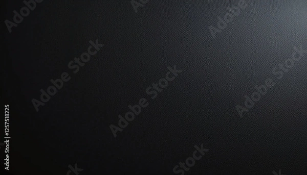 Obraz Luxurious matte black background with subtle embossed texture, enhanced by soft lighting to emphasize depth and leave space for typography or branding elements.