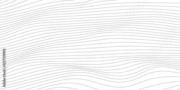 Fototapeta Wavy stripes lines white background design. Vector element