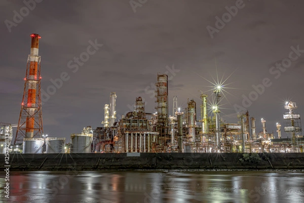 Obraz 四日市大正橋エリア夜景