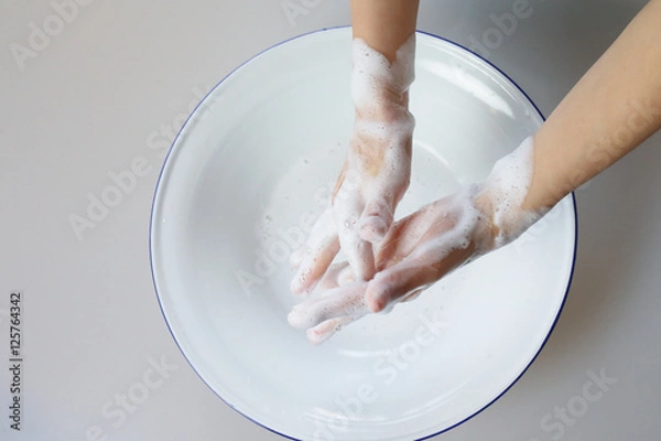 Fototapeta 手を洗う