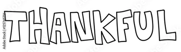 Obraz Thankful Coloring Page