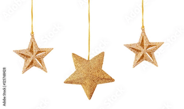 Obraz Christmas decoration on white.