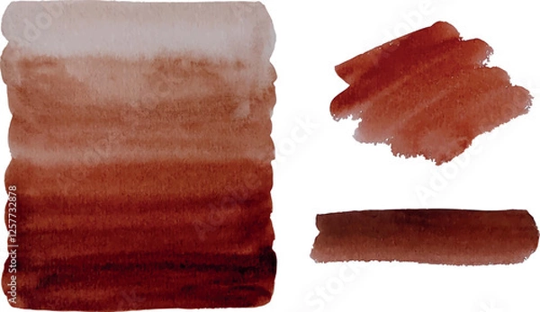 Obraz Vector abstract of brown-pink backgrounds. Hand painting on paper, white background. For text, banner, card, design