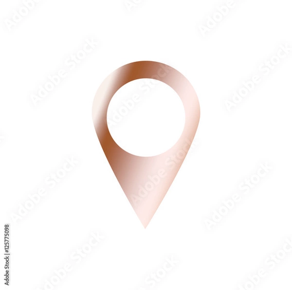 Obraz Brown white gradient pointer
