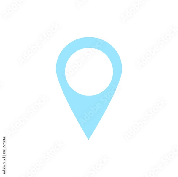 Obraz Light blue pointer