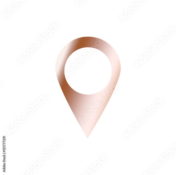 Obraz Brown white gradient pointer