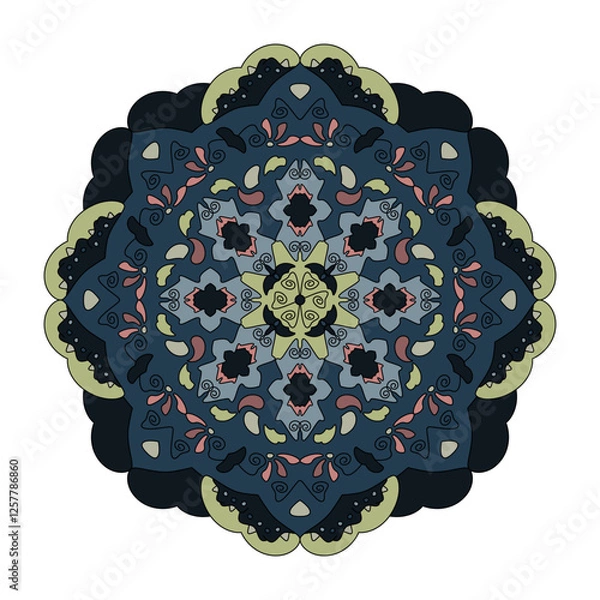 Fototapeta Pattern. Abstract Mandala. Colors.  