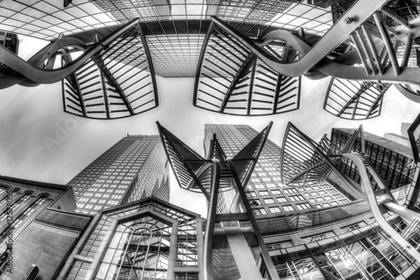 Obraz Calgary Downtown Skyscrapers przy Stephen Avenue