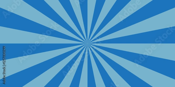 Fototapeta Background sunburst pattern blue design. Vintage sunrays illustration swirl grunge backdrop line. sun beam vector banner design and comic burst gradient concept pattern.	