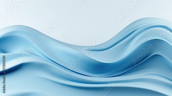 Fototapeta clean blue fluid background
