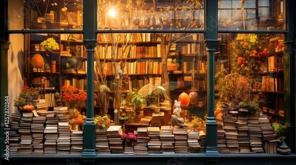 Obraz window book shop