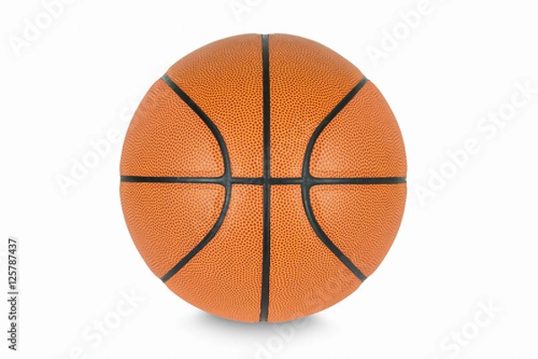 Obraz Basketball isolated on white background