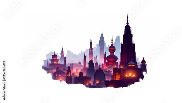 Fototapeta Abstract city vector