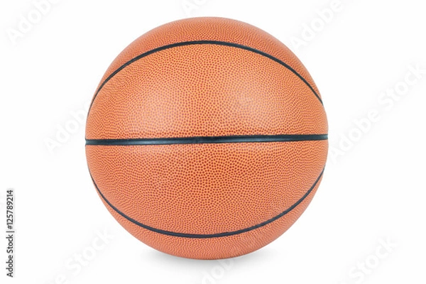 Obraz Basketball isolated on white background