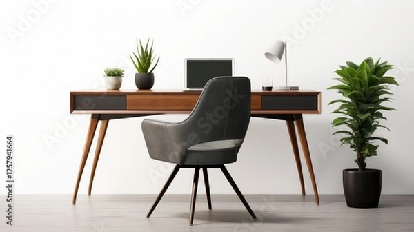 Fototapeta design eucalyptus desk