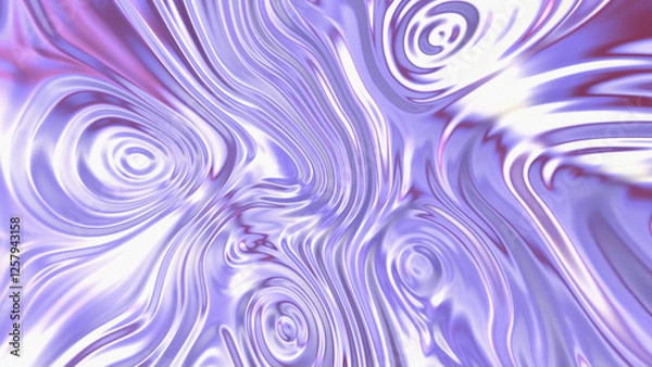 Fototapeta Original iridescent holographic gradient background. Psychedelic colourful glass pattern for your business and brand. Trippy moving water glossy texture. Trendy color palette. Modern artificial image.