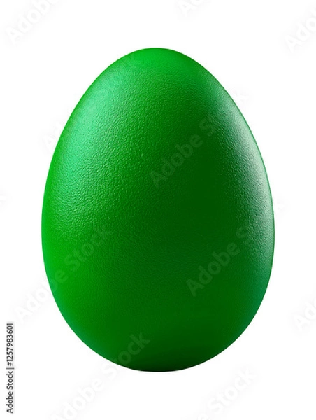 Fototapeta Green Easter egg, Easter egg isolated on white or transparent background png image