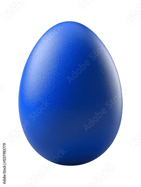 Fototapeta Blue Easter egg, Easter egg isolated on white or transparent background png image