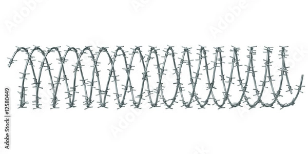 Obraz barbwire isolated