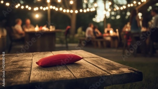 Obraz Evening barbecue with friends.