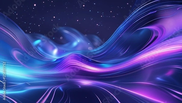 Fototapeta An ultra-high-definition abstract background featuring a mesmerizing blend of fluid gradients, vibrant neon streaks, and subtle texture overlays.
